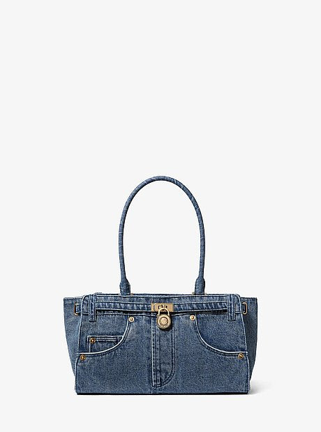Hamilton Small Washed Denim Satchel
