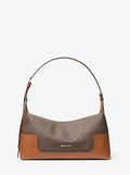 Teddi Medium Signature Logo Slouchy Shoulder Bag