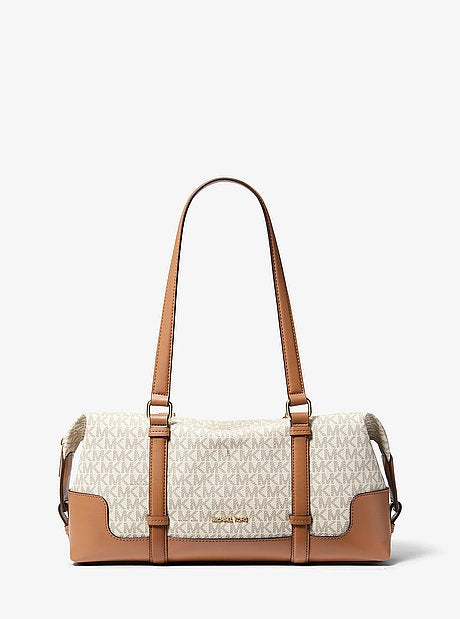 Teddi Large Signature Logo Shoulder Bag