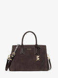 Laila Medium Suede Satchel