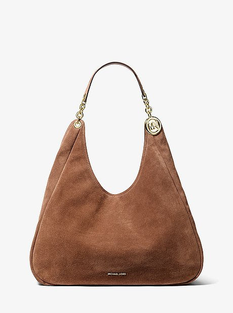 Ellie Large Suede Shoulder Bag