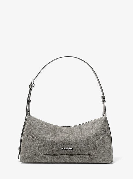 Teddi Medium Washed Denim Shoulder Bag