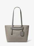 Jet Set Travel Medium Signature Logo Tote Bag