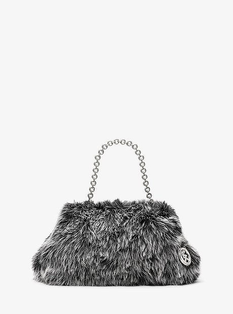Goldie Large Faux Fur Clutch