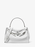 Hamilton Moderne Large Textured Leather Satchel