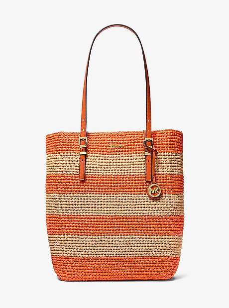 Quinn Large Hand-Crocheted Straw Tote Bag