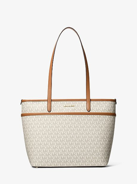 Marlowe Medium Signature Logo Pocket Tote Bag