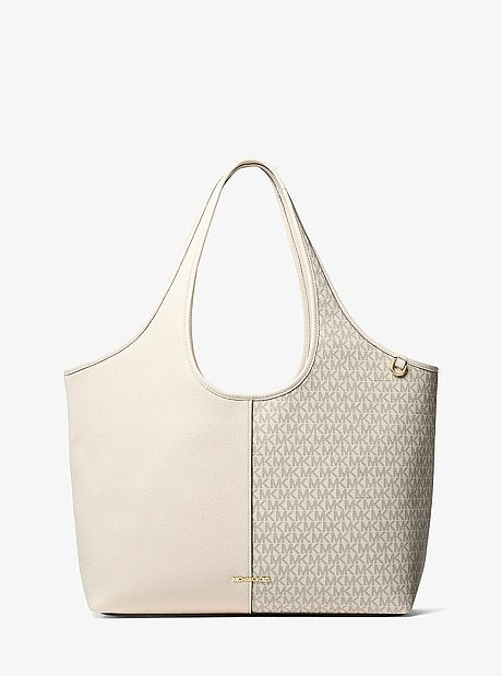 Henly Large Signature Logo and Textured Tote Bag