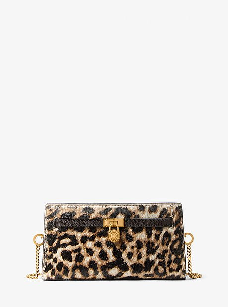 Hamilton Extra-Small Leopard Print Calf Hair Convertible Crossbody Bag