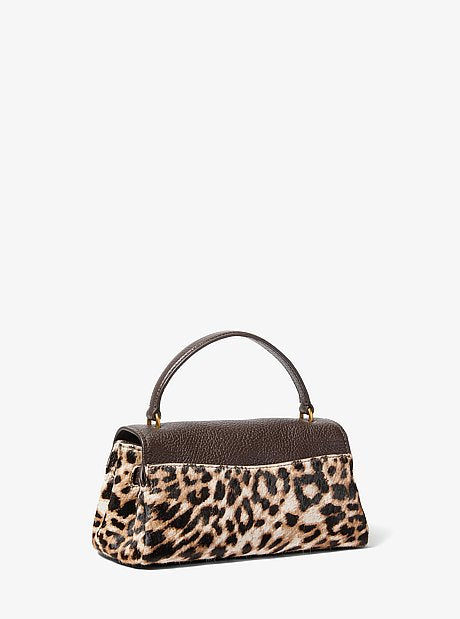 Hamilton Extra-Small Leather and Leopard Print Calf Hair Soft Crossbody Bag
