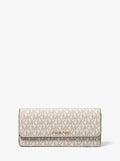 Jet Set Large Signature Logo Snap-Front Wallet